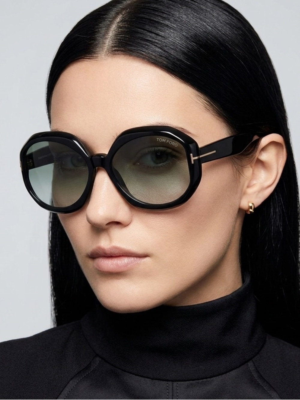 New, TOM FORD Georgia-02 Sunglasses TF1011 01B Authentic